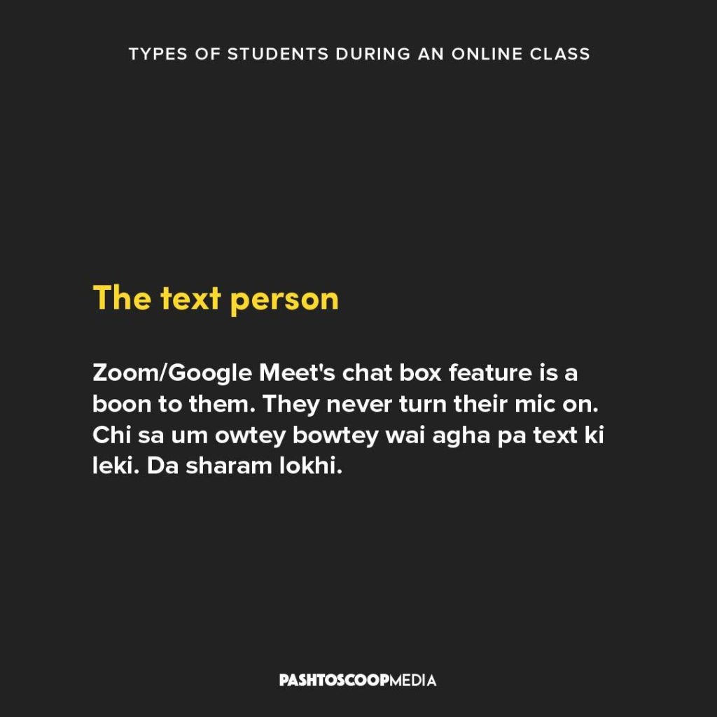 types of online class students 05
