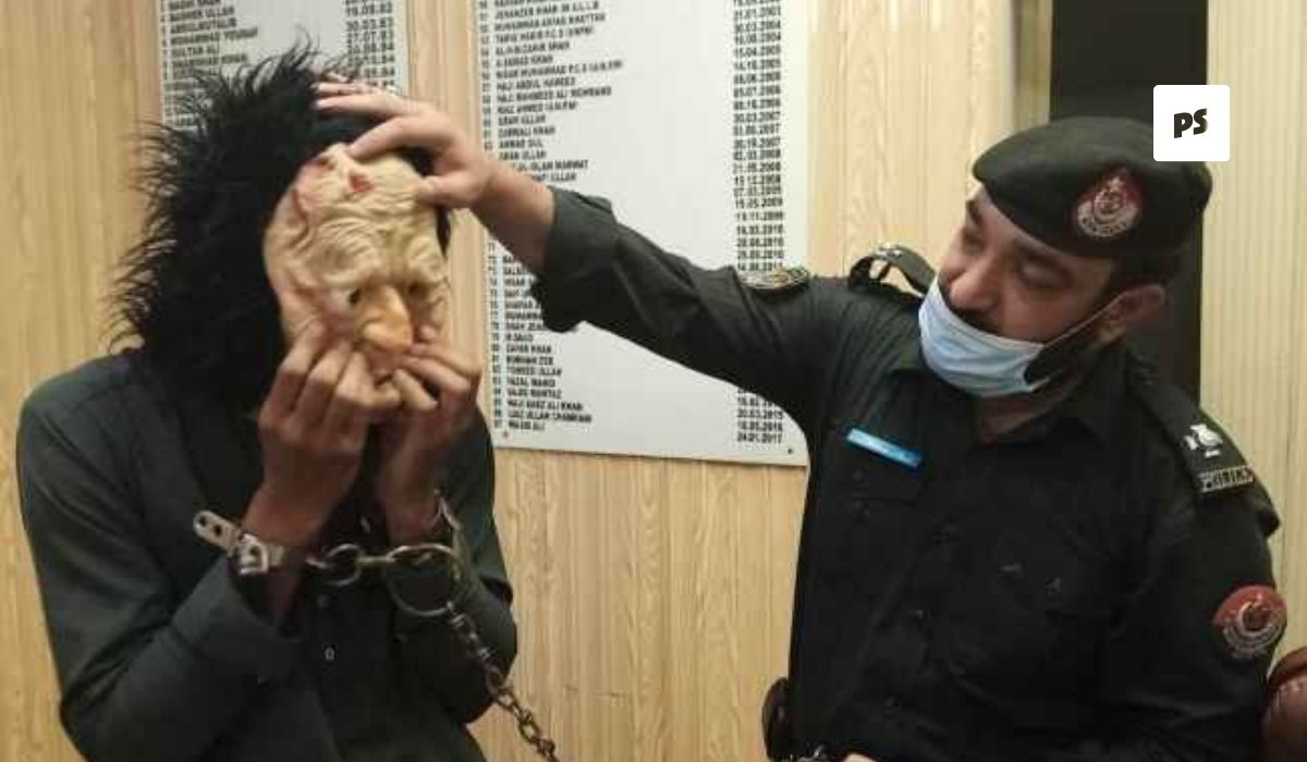 Peshawar mask man arrested for scaring people